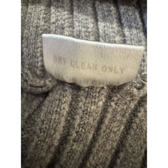 Slate & Willow Grey Ribbed Knit Dolman Sleeve Sweater Turtleneck Size L Knit Top - Picture 6 of 7